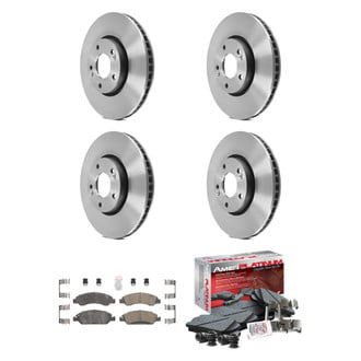 AmeriBRAKES® - AmeriPLATINUM™ Front and Rear Brake Kit with Ceramic Pads