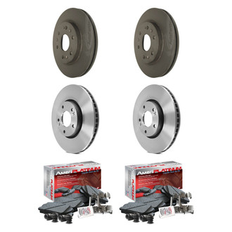 AmeriBRAKES® - AmeriPLATINUM™ Front and Rear Brake Kit with Ceramic Pads