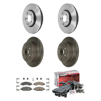 AmeriBRAKES® - AmeriPLATINUM™ Front and Rear Brake Kit with Ceramic Pads