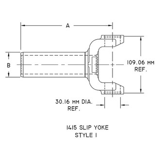 American Axle® - 1415 Series Slip Yoke