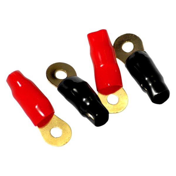 American Bass® - #10 1/0 Gauge Red and Black Ring Terminals