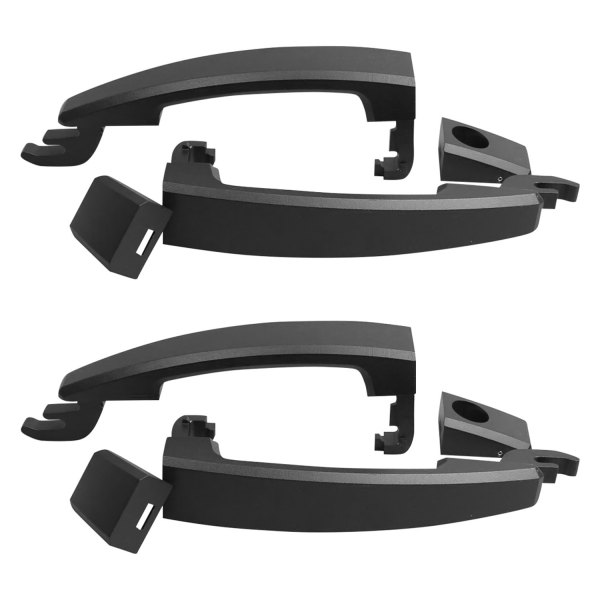 ABD® - Matte Black Powder Coat Front and Rear Door Handles