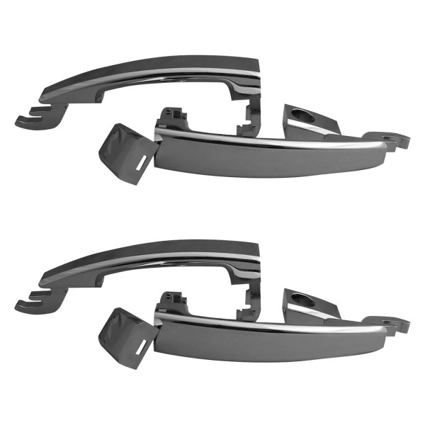 ABD® - Chrome Plain Front and Rear Door Handles