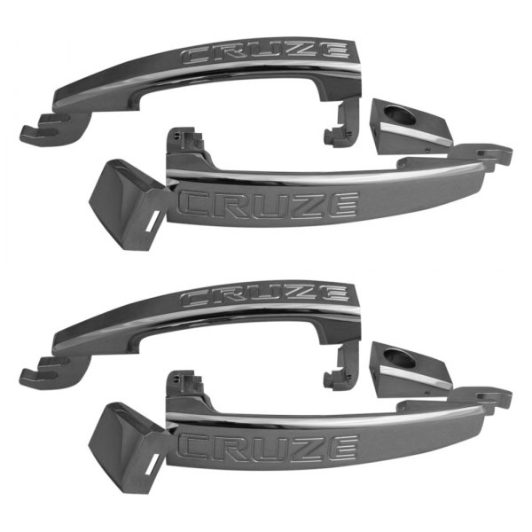 ABD® - Chrome Front and Rear Door Handles with Cruze Logo