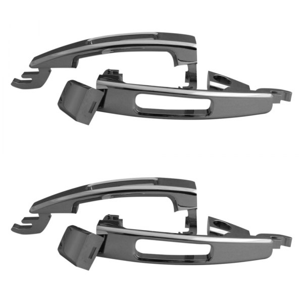 ABD® - Chrome Front and Rear Door Handles with Peaky Hole