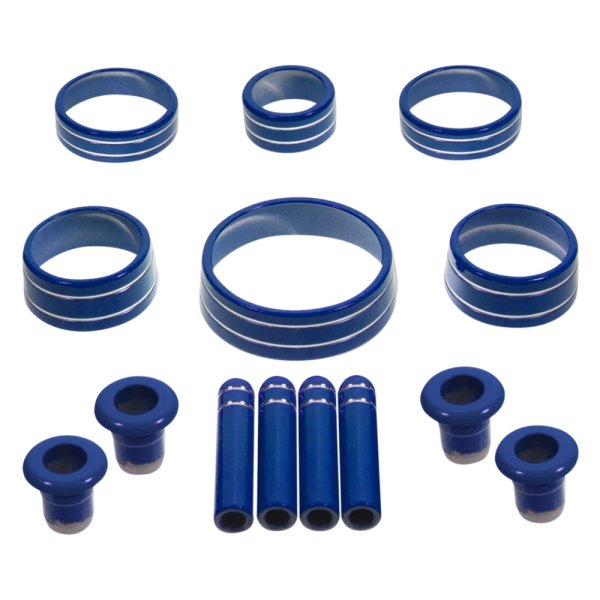 ABD® - Luxo Blue Metallic Interior Knob Kit