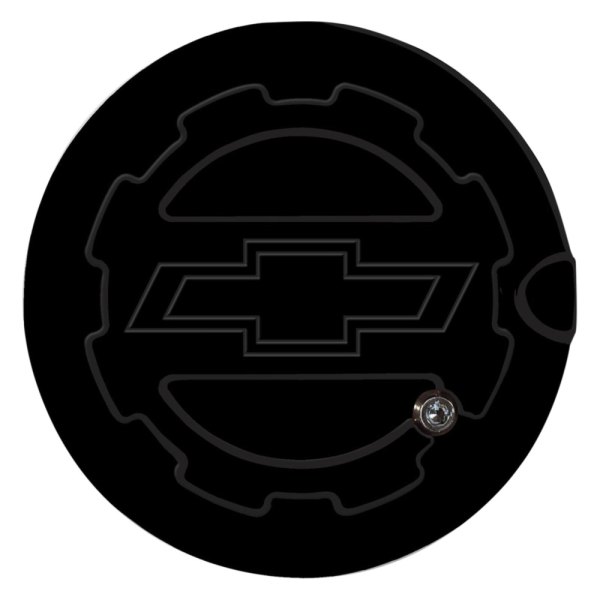 ABD® - Gloss Black OEM Paint Locking Gas Cap with Bowtie Logo