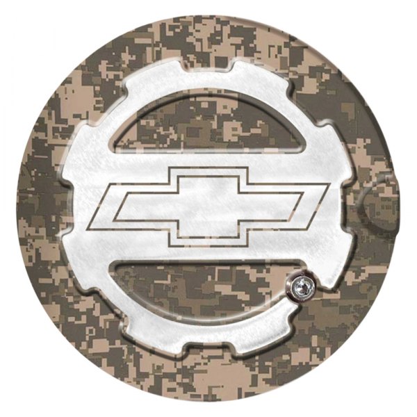 ABD® - Two Toned Digital Camo Locking Gas Cap with Bowtie Logo