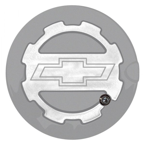 ABD® - Two Toned Silver Ice Locking Gas Cap with Bowtie Logo
