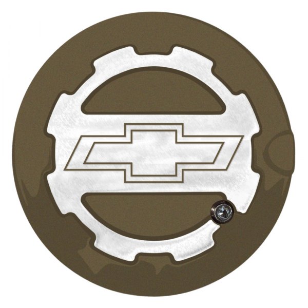 ABD® - Two Toned Brownstone Locking Gas Cap with Bowtie Logo