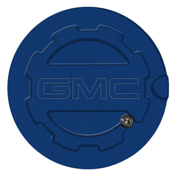 ABD® - Deep Ocean Blue Locking Gas Cap with GMC Logo