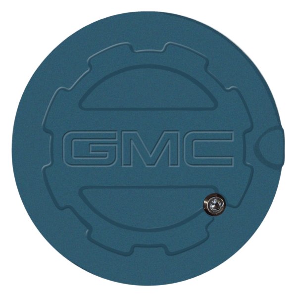 ABD® - Blue Granite Locking Gas Cap with GMC Logo