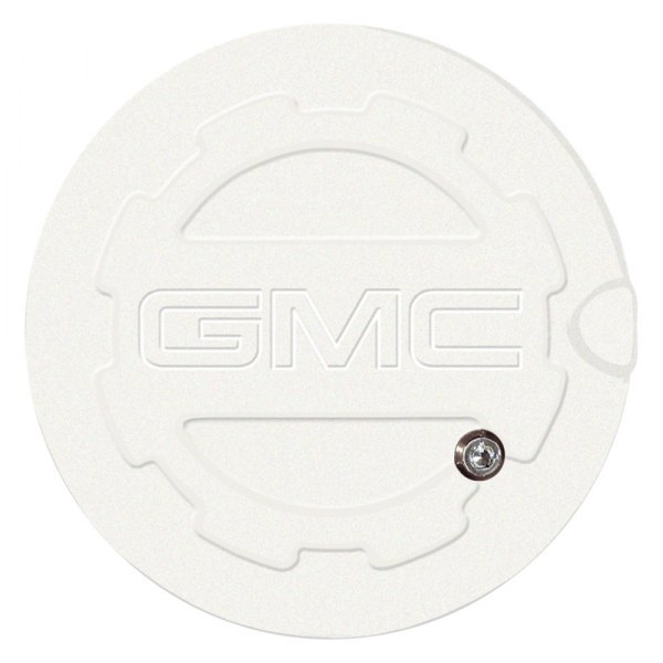 ABD® - White Diamond Locking Gas Cap with GMC Logo