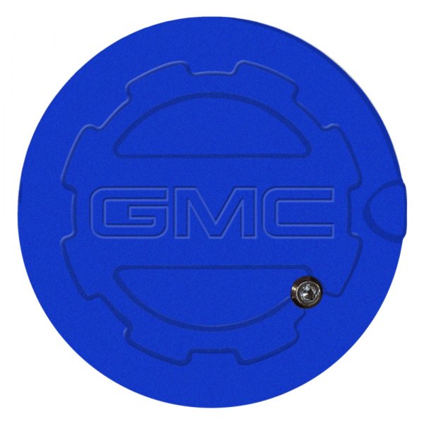 ABD® - Blue Topaz Locking Gas Cap with GMC Logo