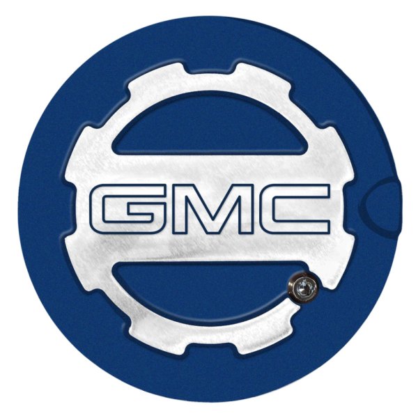 ABD® - Two Toned Deep Ocean Blue Locking Gas Cap with GMC Logo