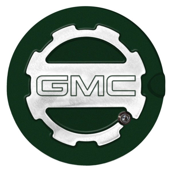 ABD® - Two Toned Rain Forest Green Locking Gas Cap with GMC Logo