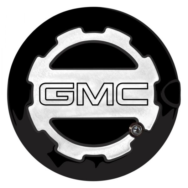 ABD® - Two Toned Gloss Black OEM Paint Locking Gas Cap with GMC Logo