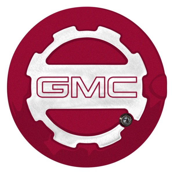 ABD® - Two Toned Deep Ruby Locking Gas Cap with GMC Logo