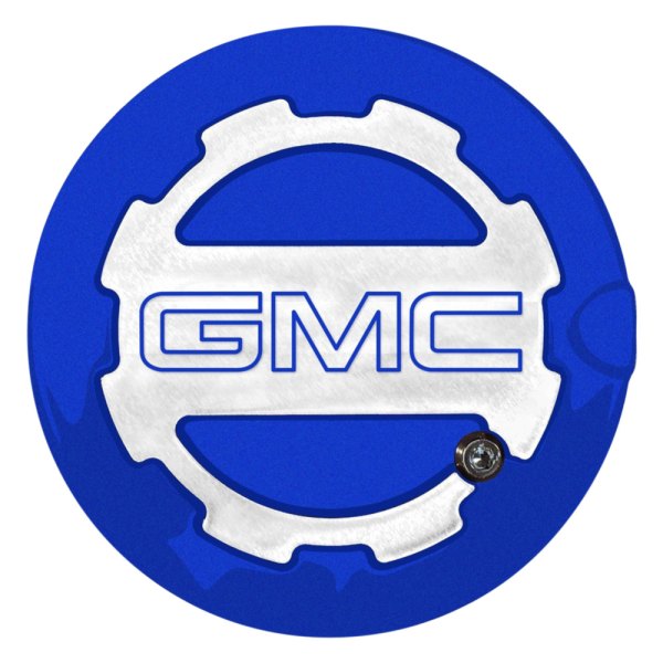 ABD® - Two Toned Blue Topaz Locking Gas Cap with GMC Logo