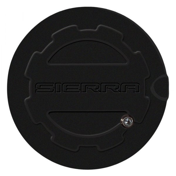 ABD® - Matte Black Powder Coat Locking Gas Cap with Sierra Logo