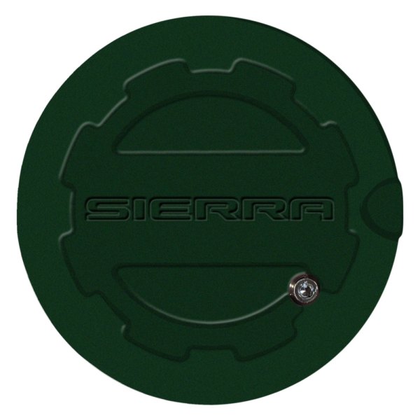 ABD® - Rain Forest Green Locking Gas Cap with Sierra Logo