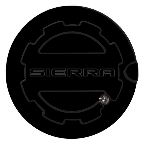 ABD® - Gloss Black OEM Paint Locking Gas Cap with Sierra Logo