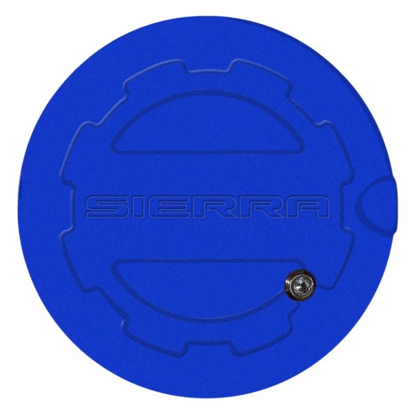 ABD® - Blue Topaz Locking Gas Cap with Sierra Logo