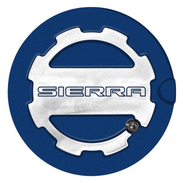 ABD® - Two Toned Deep Ocean Blue Locking Gas Cap with Sierra Logo
