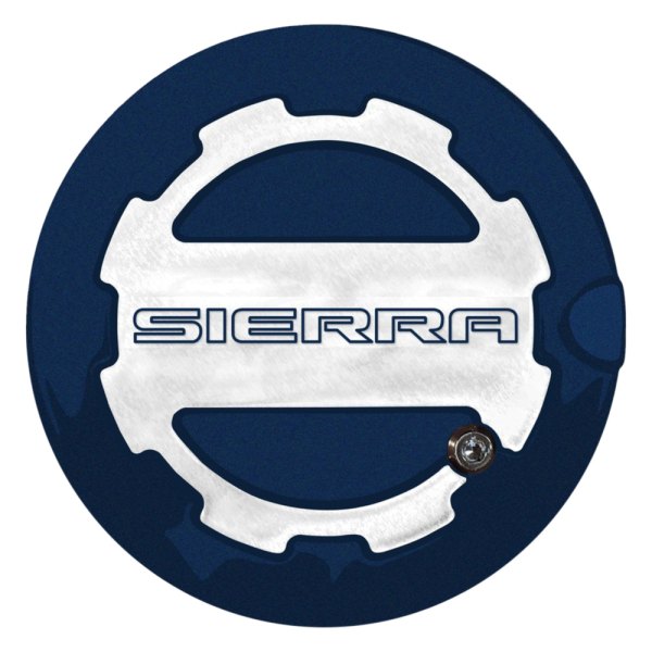 ABD® - Two Toned Imperial Blue Locking Gas Cap with Sierra Logo