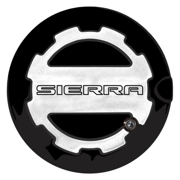 ABD® - Two Toned Gloss Black OEM Paint Locking Gas Cap with Sierra Logo