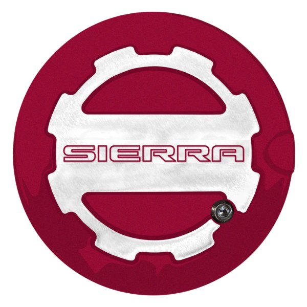 ABD® - Two Toned Deep Ruby Locking Gas Cap with Sierra Logo