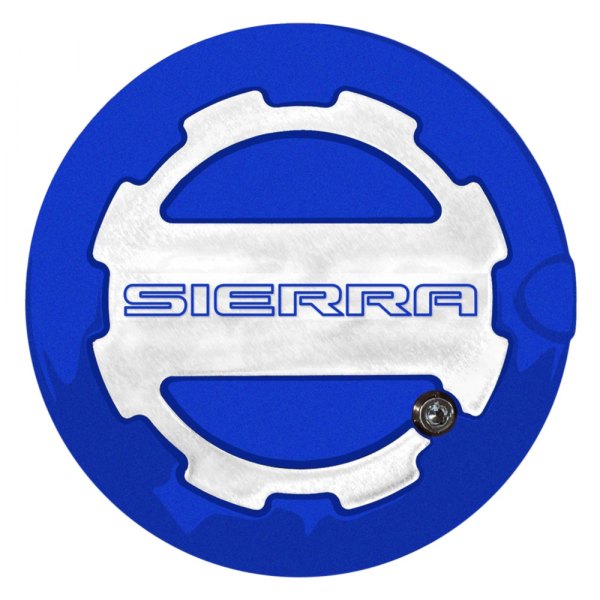 ABD® - Two Toned Blue Topaz Locking Gas Cap with Sierra Logo