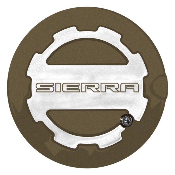 ABD® - Two Toned Brownstone Locking Gas Cap with Sierra Logo