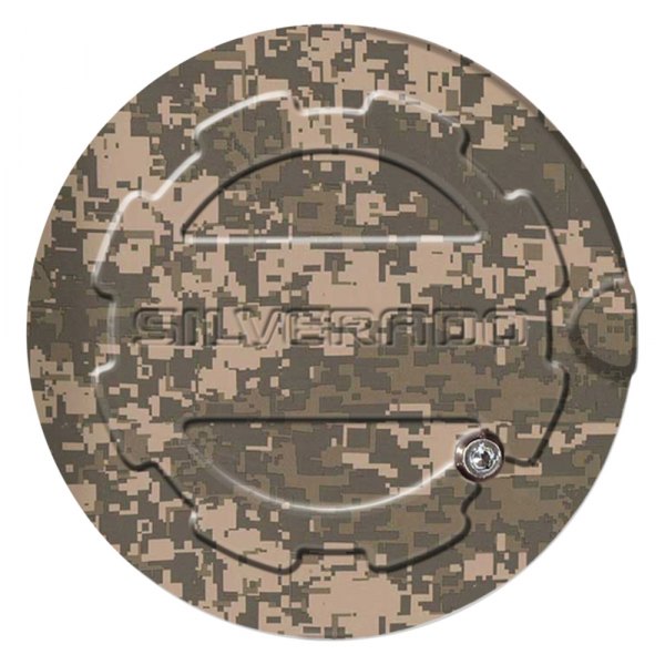 ABD® - Digital Camo Locking Gas Cap with Silverado Logo
