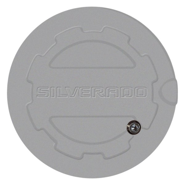 ABD® - Silver Ice Locking Gas Cap with Silverado Logo