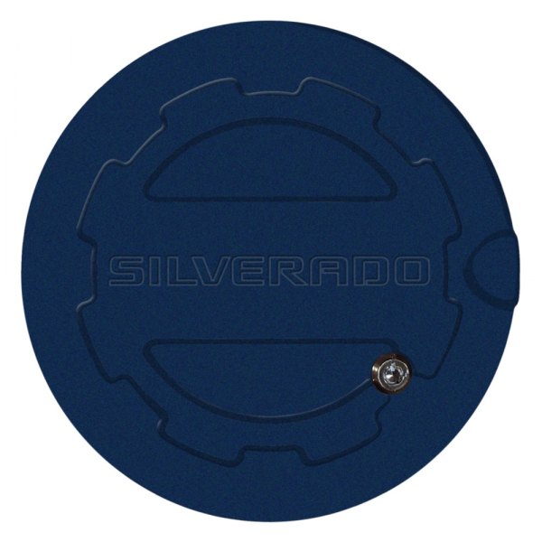 ABD® - Imperial Blue Locking Gas Cap with Silverado Logo