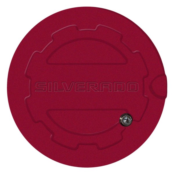 ABD® - Deep Ruby Locking Gas Cap with Silverado Logo