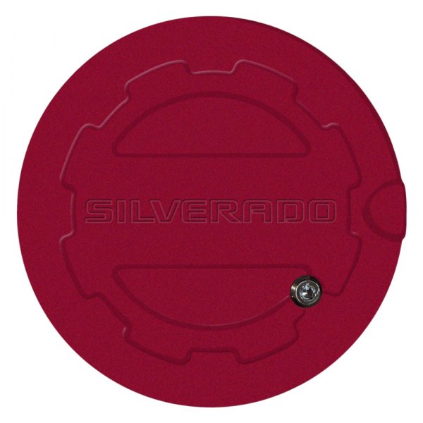 ABD® - Deep Ruby Locking Gas Cap with Silverado Logo