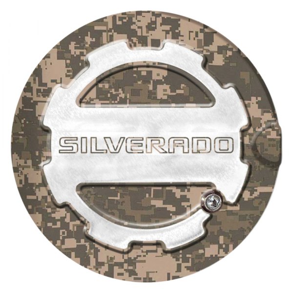 ABD® - Two Toned Digital Camo Locking Gas Cap with Silverado Logo