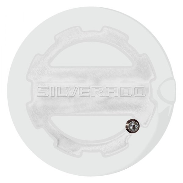 ABD® - Two Toned Summit White Locking Gas Cap with Silverado Logo