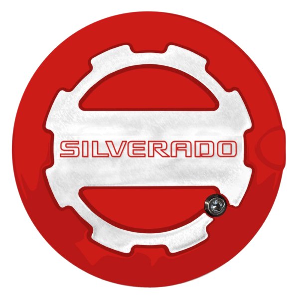 ABD® - Two Toned Victory Red Locking Gas Cap with Silverado Logo
