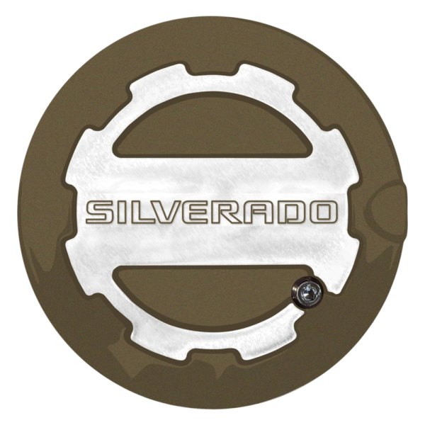 ABD® - Two Toned Brownstone Locking Gas Cap with Silverado Logo