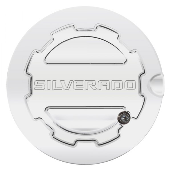 ABD® - Chrome Locking Gas Cap with Silverado Logo