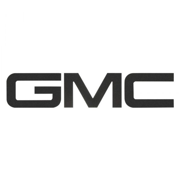 American Brother Designs® - "GMC" Matte Black Powder Coated Bedrail Lettering Kit