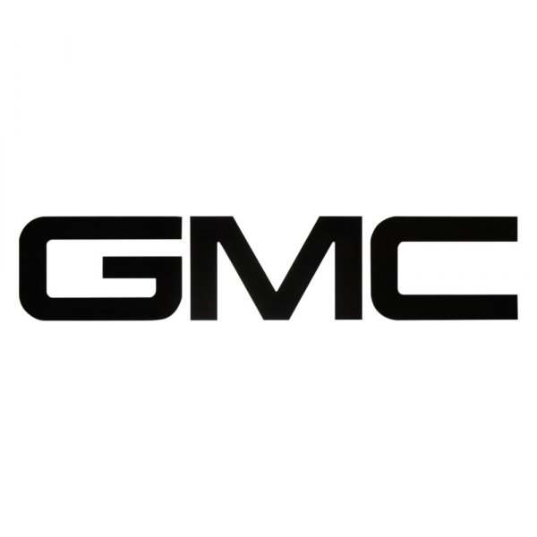 American Brother Designs® - "GMC" Gloss Black Bedrail Lettering Kit