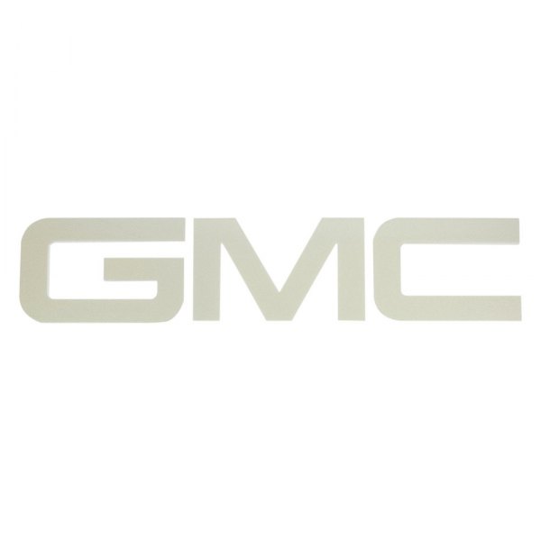 American Brother Designs® - "GMC" White Diamond Bedrail Lettering Kit