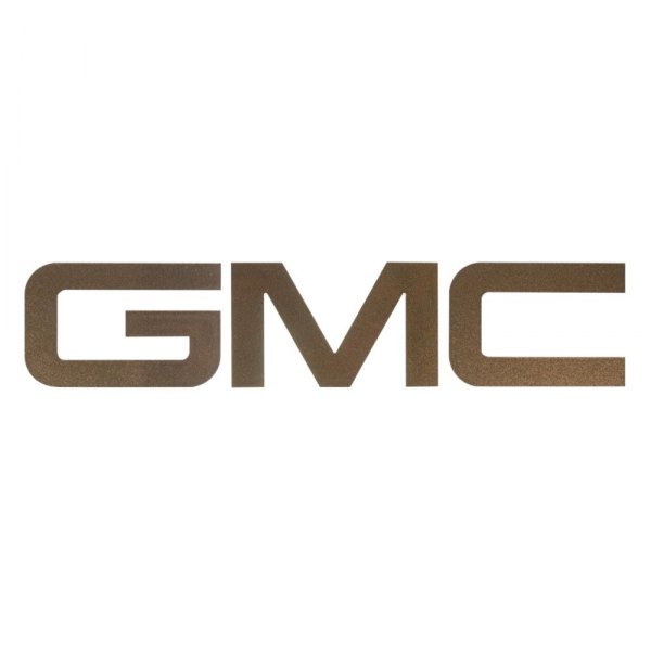 American Brother Designs® - "GMC" Brownstone Metallic Bedrail Lettering Kit