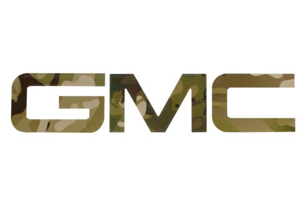 American Brother Designs® - "GMC" Multi Camo Bedrail Lettering Kit