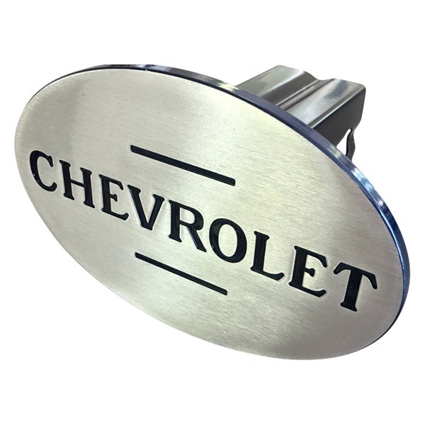 American Brother Designs® - Hitch Cover with 100 Year Anniversary Chevrolet Logo for 2" Receivers