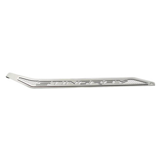 ACC® - Polished/Brushed Passenger Side Door Prop with White Stingray Logo